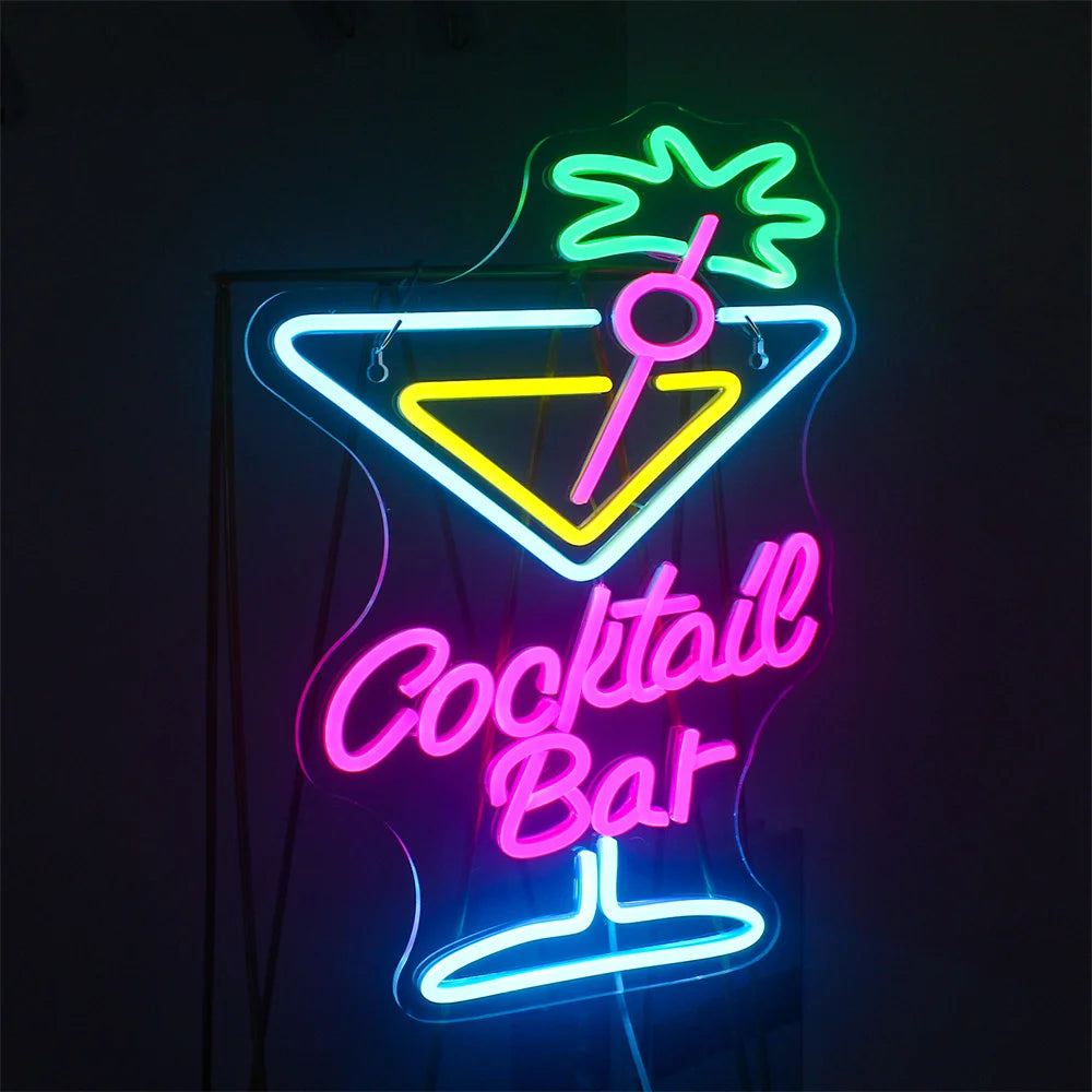 Semn Luminos LED USB 5V pentru Cocktail Bar - Accesibil la Preț