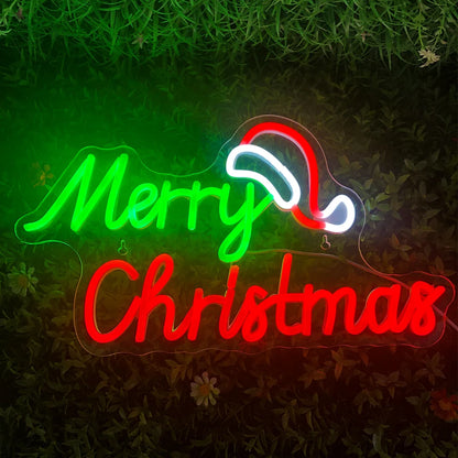 Merry Christmas 5V Mini USB LED Neon Sign - Budget Friendly