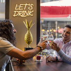 Let's Drink – LED neonová cedule (5 V USB)