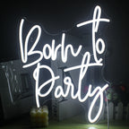 Born to Party – LED-neon felirat (5 V USB)