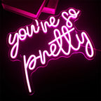 You’re so pretty – светеща реклама от LED неон (5 V USB)