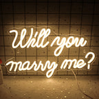 Will You Marry Me Wedding Proposal Decoration Party – LED-Neonschild (5 V USB)