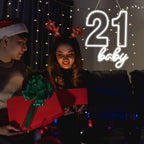 21 baby – 21e anniversaire – néon LED (5 V USB)