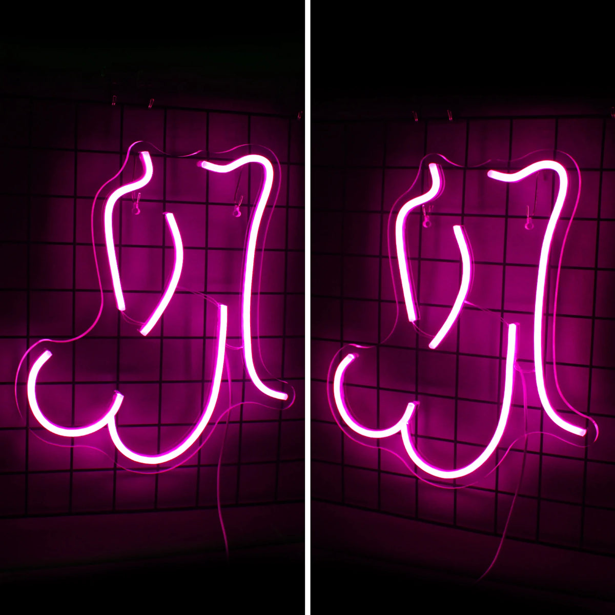 Silhouette féminine – néon mural LED (5 V USB)