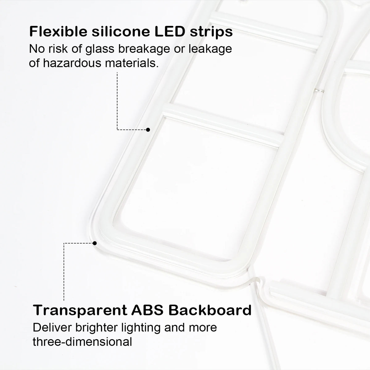 Бутилка вино и чаша – светеща реклама от LED неон (5 V USB)