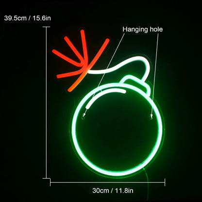 Green 5V Mini USB LED Neon Sign - Budget Friendly