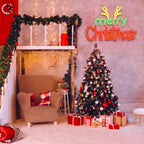 merry Christmas – Rendiergewei – LED-neonbord (5 V USB)