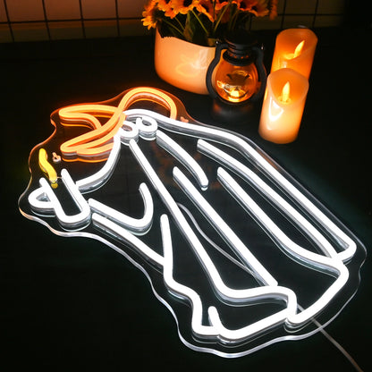 Ghost 5V Mini USB LED Neon Sign - Budget Friendly