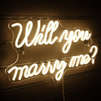 Will You Marry Me Wedding Proposal Decoration Party – LED-Neonschild (5 V USB)
