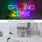 GAMING ZONE – Цветни букви – LED неонов надпис (5 V USB)