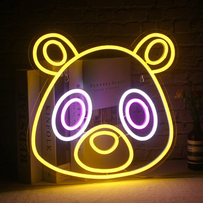 Bear Anime 5V Mini USB LED Neon Sign - Budget Friendly