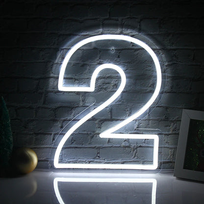 Birthday Number 5V Mini USB LED Neon Sign - Budget Friendly