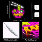 Ramen – LED-Neonschild (5 V USB)