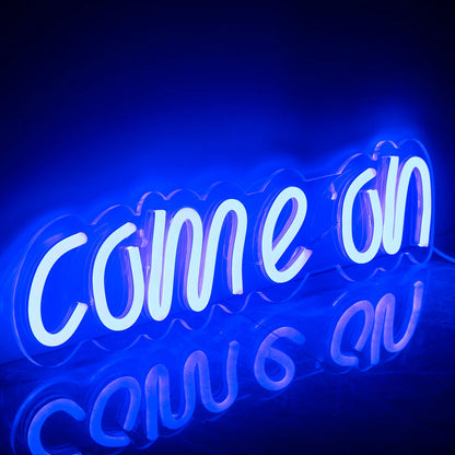 Come On 5V Mini USB LED Neon Sign - Budget Friendly