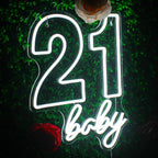 21 baby – 21e anniversaire – néon LED (5 V USB)