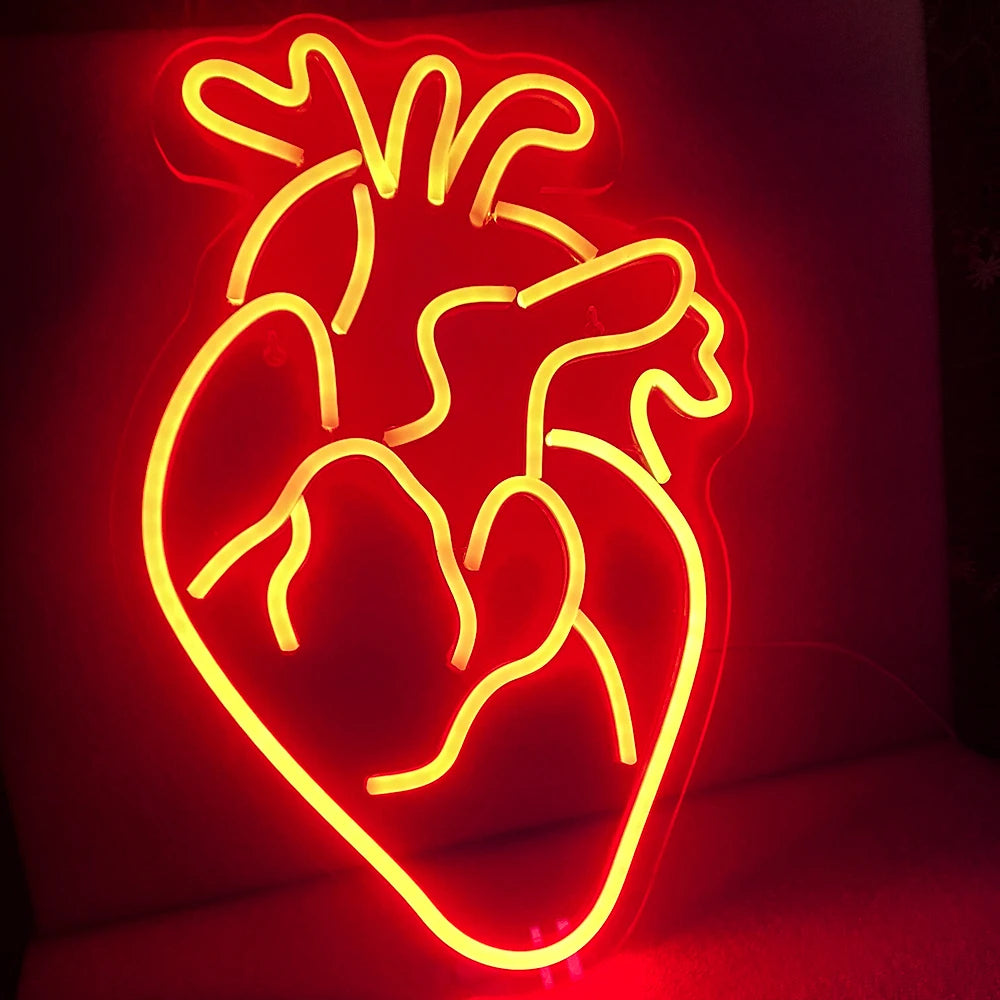 Herz – LED-Neonschild (5 V USB)