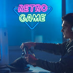 RETRO GAME – Háromszög – LED-neon felirat (5 V USB)