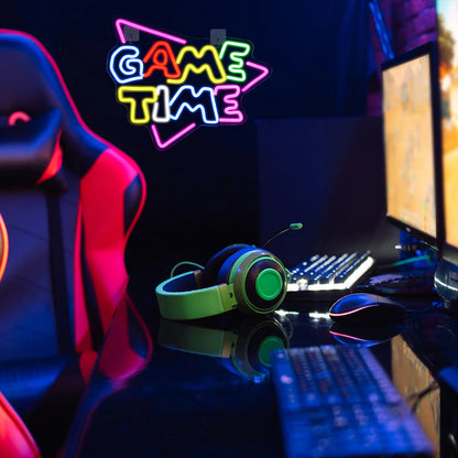 Game Time 5V Mini USB LED Neon Sign - Budget Friendly