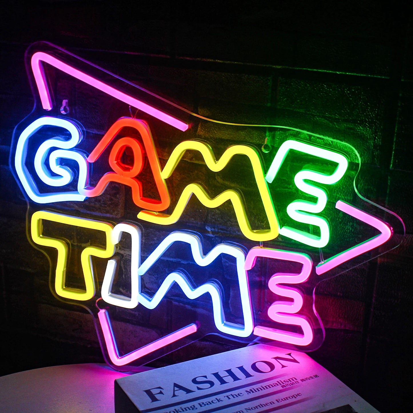 Game Time 5V Mini USB LED Neon Sign - Budget Friendly