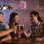 Beer BAR – Alaus taurė ir rodyklė žemyn – LED neoninė reklama (5 V USB)