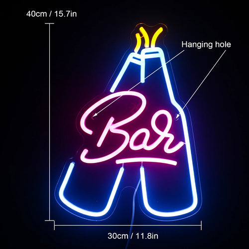 Bar 5V USB LED světelný nápis - Cenově dostupný
