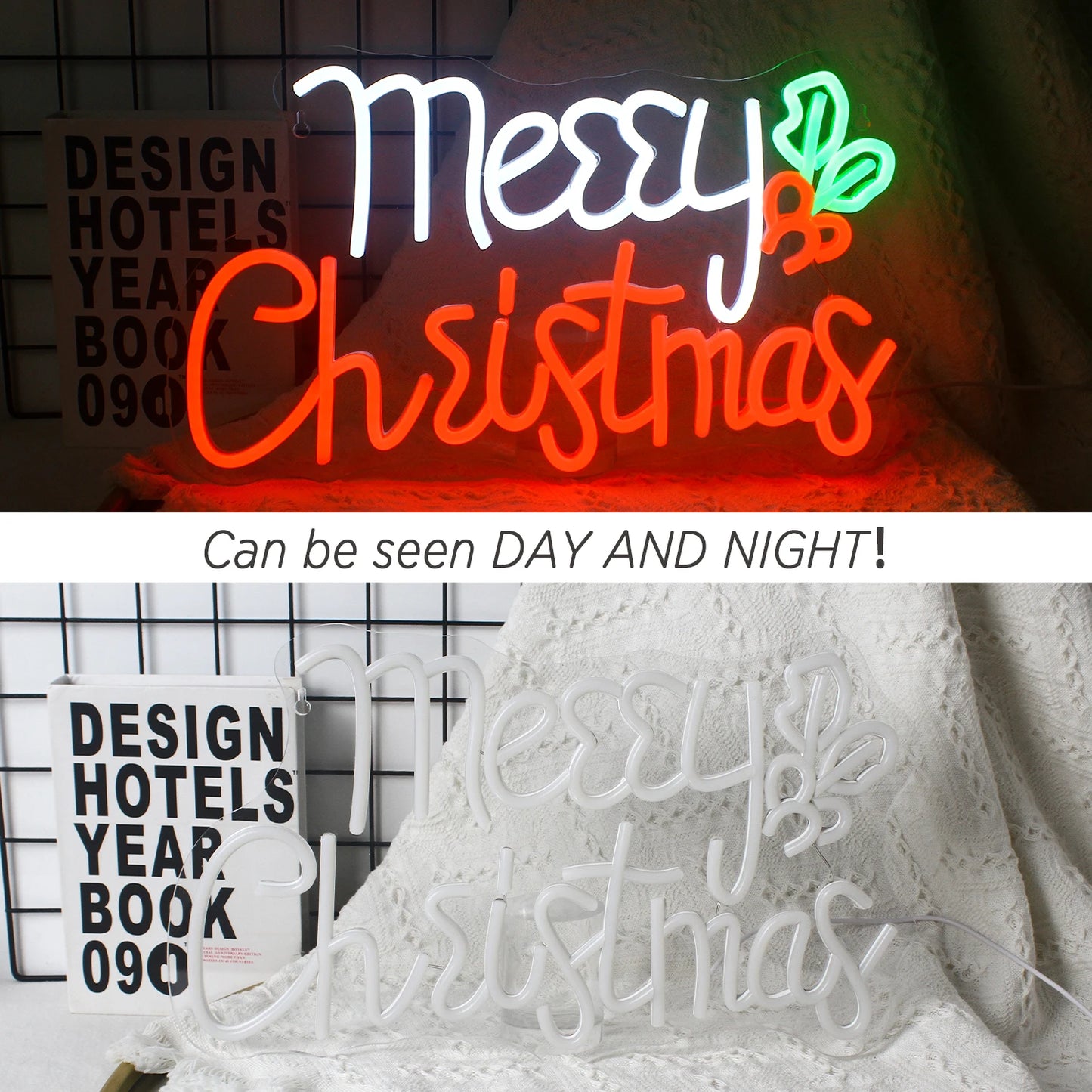 Merry Christmas 5V Mini USB LED Neon Sign - Budget Friendly