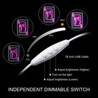 Emandakaart naisesilueti ja ärtumärgiga – LED-neoonsilt (5 V USB)