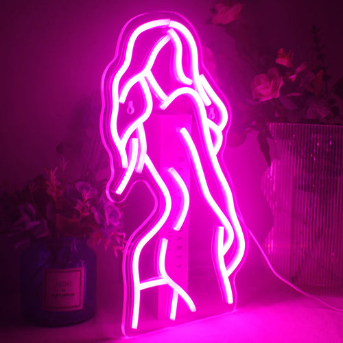 Érzéki nőalak – LED-neon dekoráció (5 V USB)