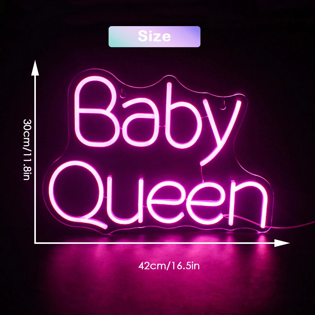 Baby Queen 5 V USB LED-neoonmärk – eelarvesõbralik