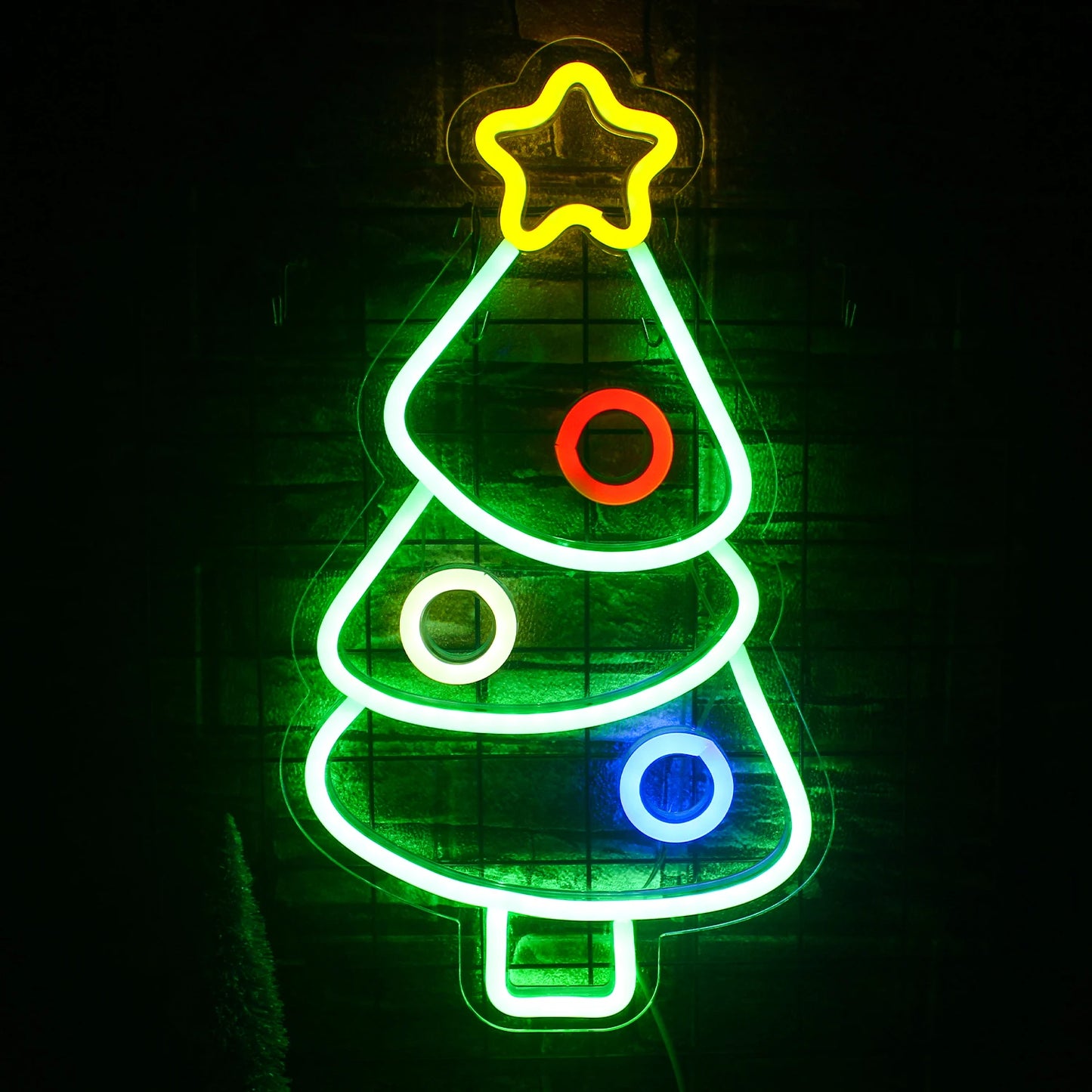 Christmas Tree 5V Mini USB LED Neon Sign - Budget Friendly