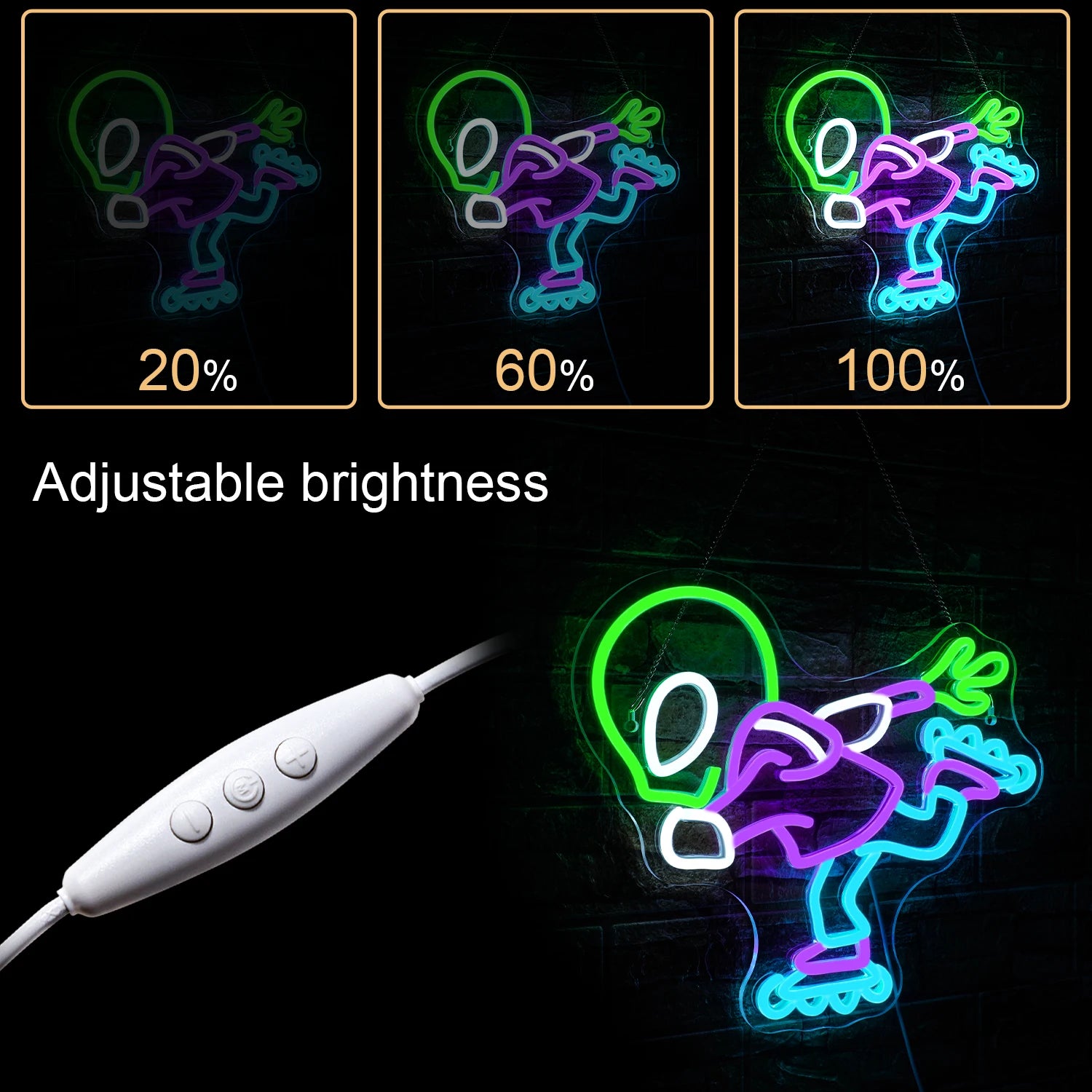 Insegna al neon a LED USB Alien 5V - Economica