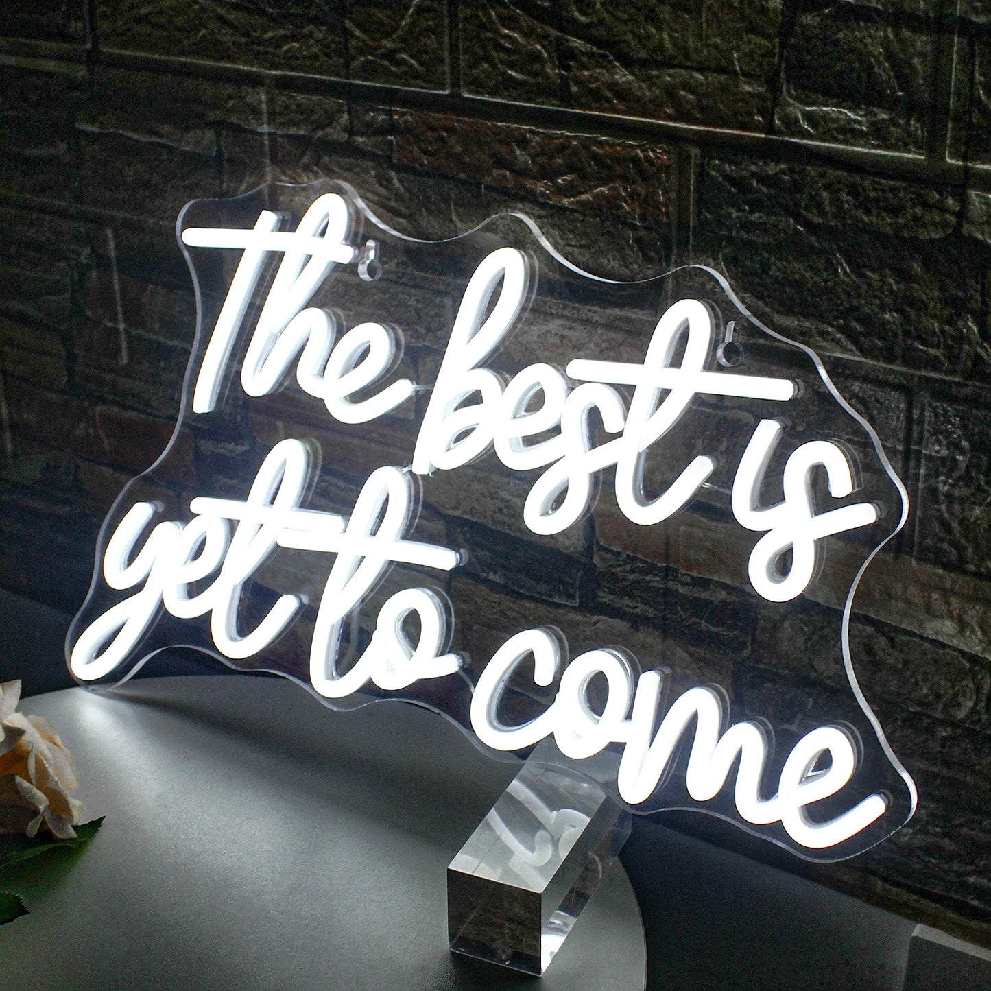 The Best is Yet to Come 5V Mini USB LED Neon Sign - Budget Friendly