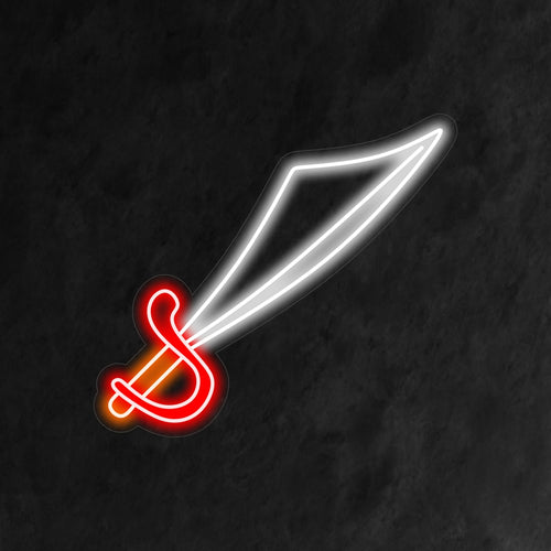 "Sword Neon Sign" irradia valentía y aventura con su cautivadora silueta, agregando un toque audaz y atemporal a su decoración.