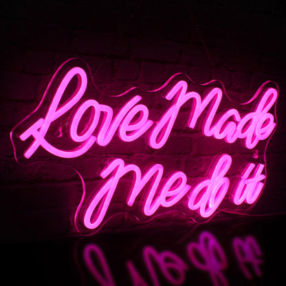 Love Made Me Do It 5V Mini USB LED Neon Sign - Budget Friendly