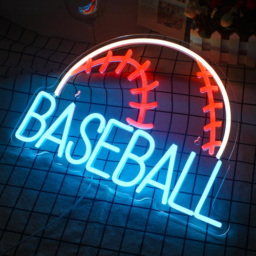 BASEBALL – Μπέιζμπολ – φωτεινή επιγραφή LED νέον (5 V USB)