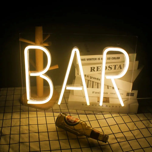 BAR – enseigne néon LED (5 V USB)
