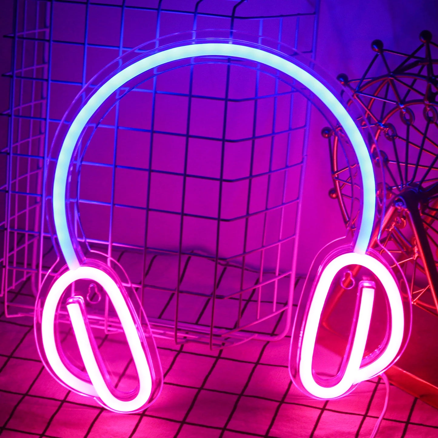 Headphone 5V Mini USB LED Neon Sign - Budget Friendly