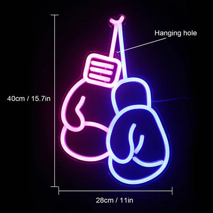 Boxing Gloves 5V USB LED Neon Sign - Budget Friendly