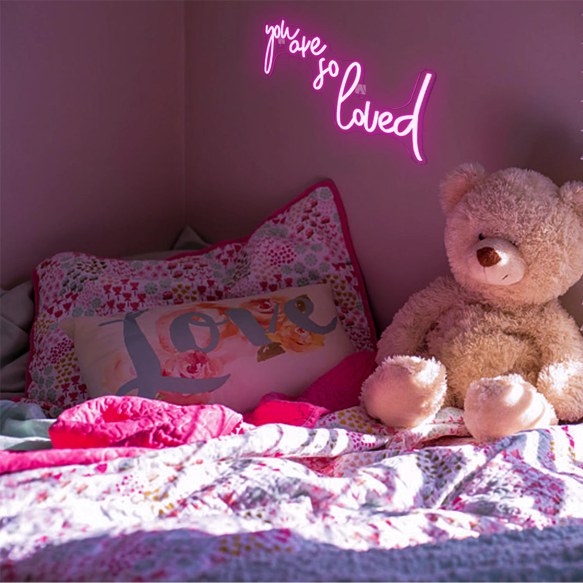 You Are So Loved – LED neónový nápis (5 V USB)