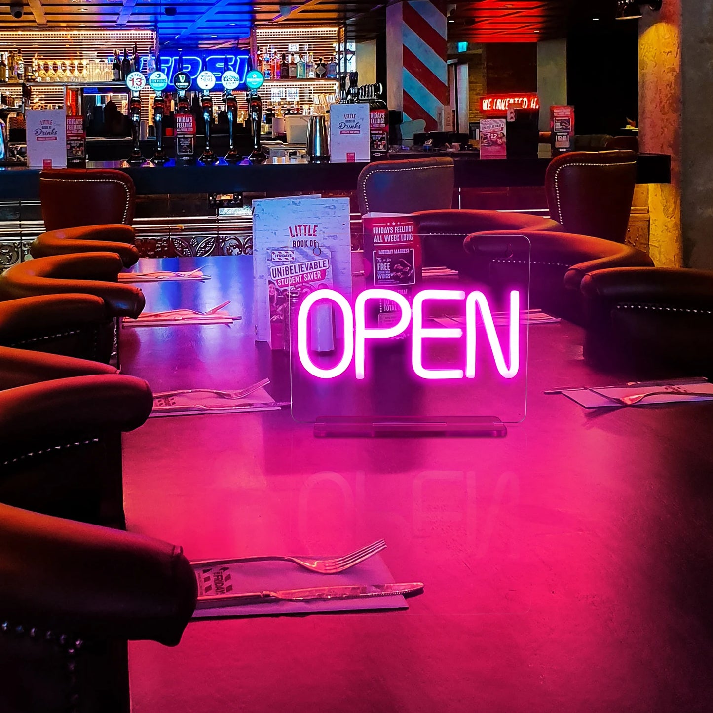 Open 5V Mini USB LED Neon Sign - Budget Friendly