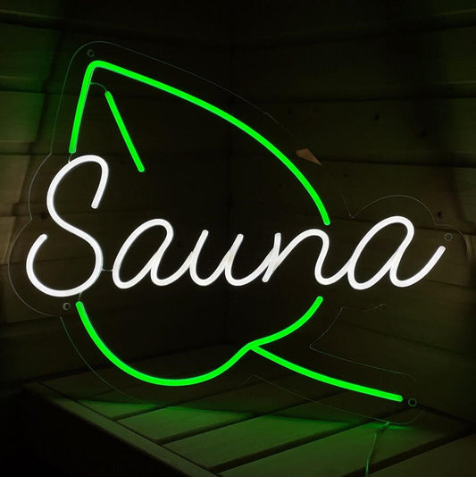 Sauna Neon bord