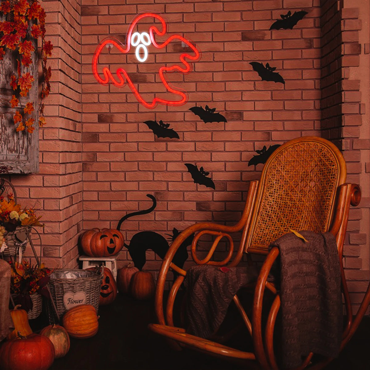 Motif halloween – néon mural LED (5 V USB)