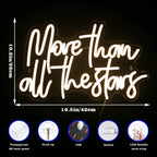 More Than All The Stars – LED неонова табела (5 V USB)