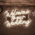 Welcome to our Wedding – LED neoninė iškaba (5 V USB)