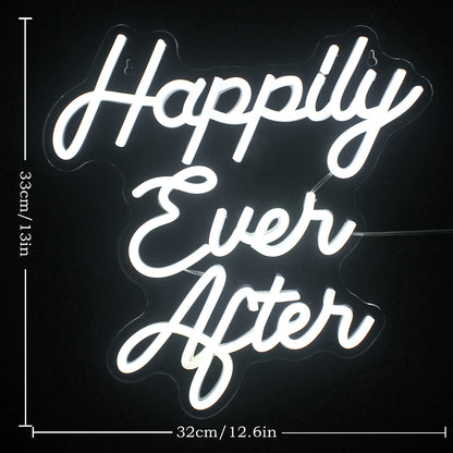 Happily Ever After 5V Mini USB LED Neon Sign - Budget Friendly