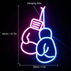 Poksikindad – LED-neoonsilt (5 V USB)