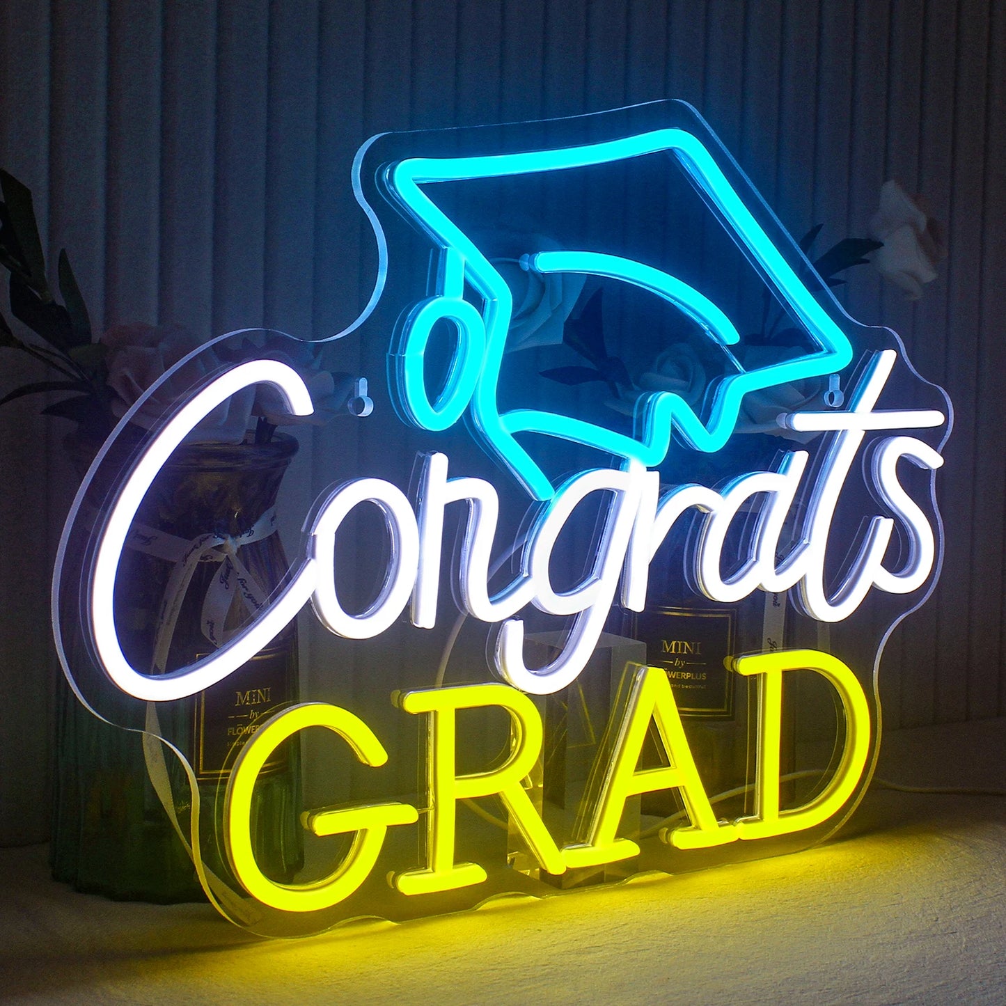 Congrats Grad 5V Mini USB LED Neon Sign - Budget Friendly