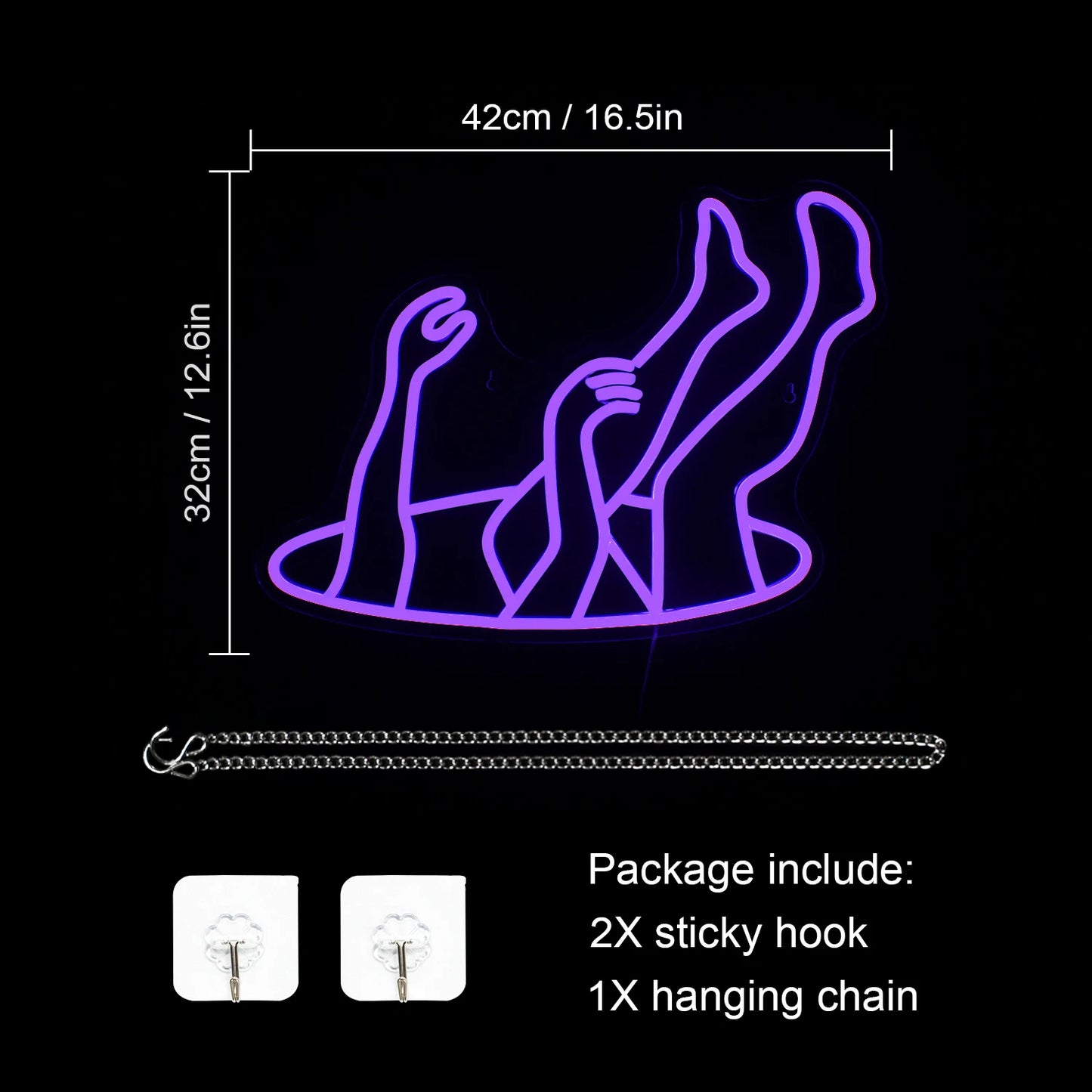 Come Down 5V Mini USB LED Neon Sign - Budget Friendly