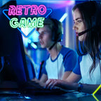 RETRO GAME – Háromszög – LED-neon felirat (5 V USB)