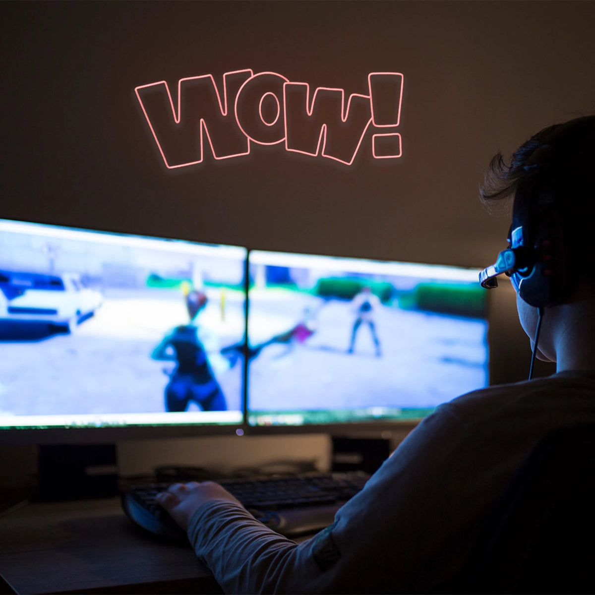 WOW – Explosion de bande dessinée, nouveau modèle – néon LED (5 V USB)